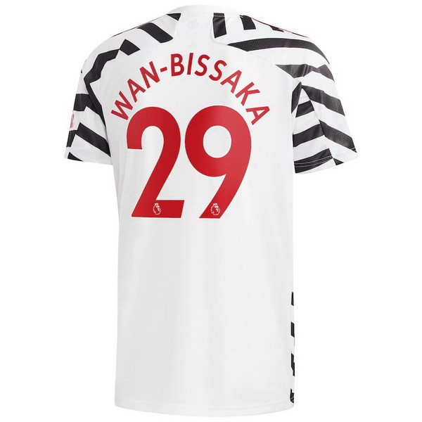 Trikot Manchester United NO.29 Wan Bissaka Ausweich 2020-21 Weiß Fussballtrikots Günstig